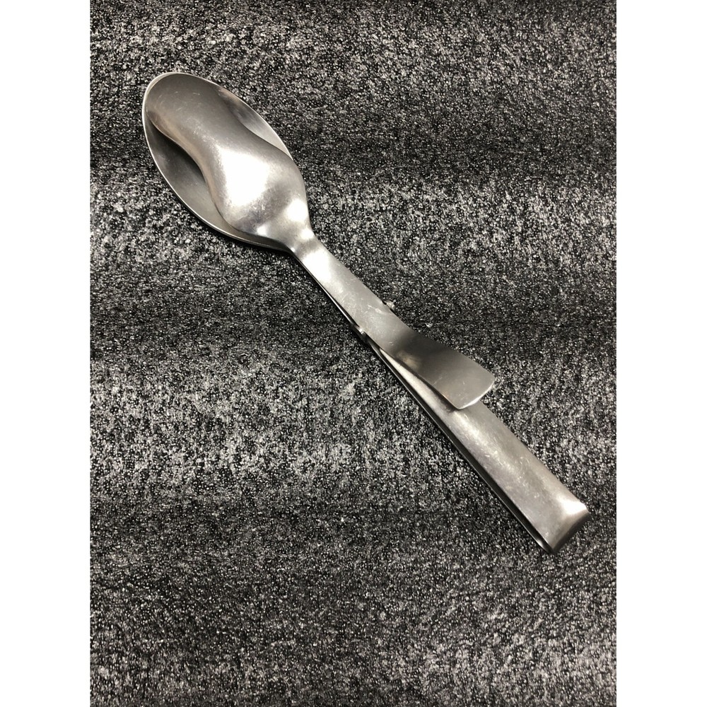 Vintage Guritz Denmark Stainless Salad Serving Tongs Mid Century Danish Modern